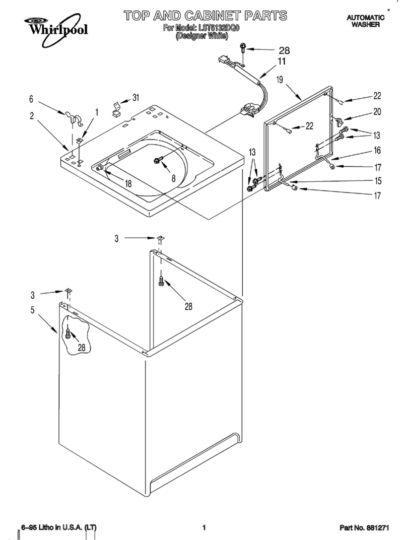 Whirlpool LST6132DQ0 parts list