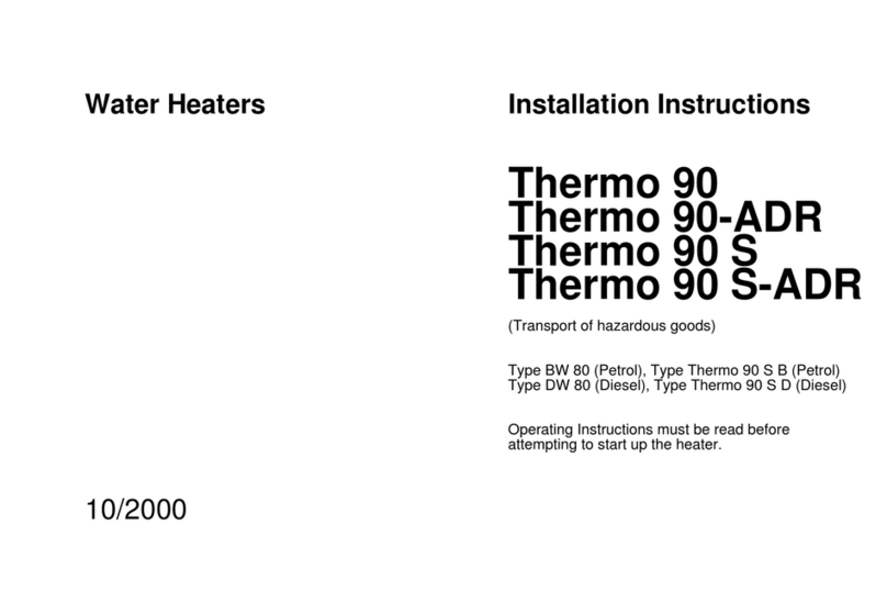 Webasto Thermo 90 S installation instructions