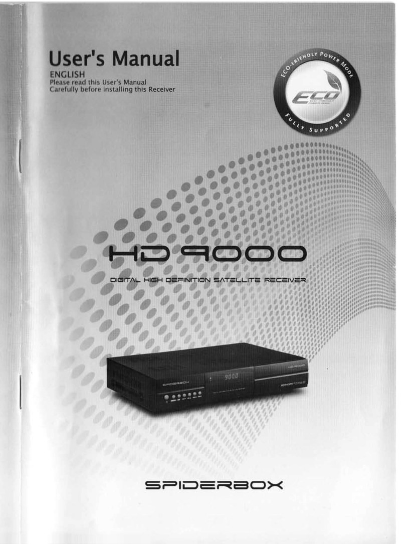Spiderbox HD 9000 user manual