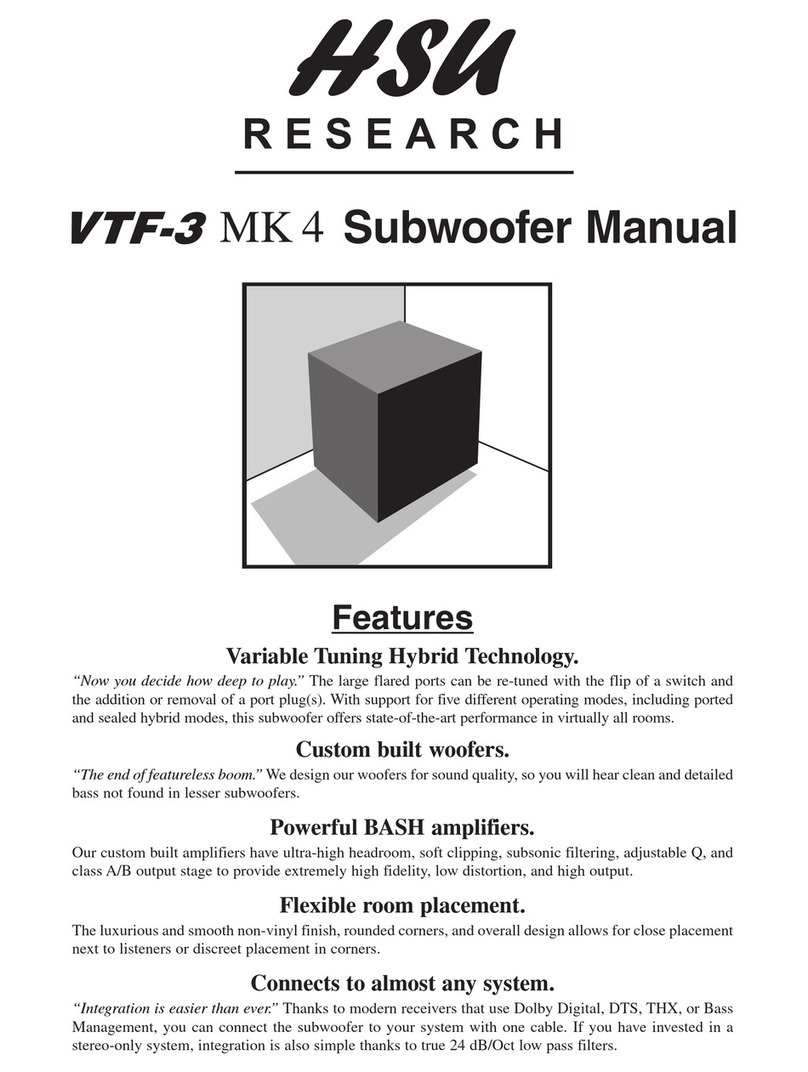 HSU VTF-3 MK 4 manual