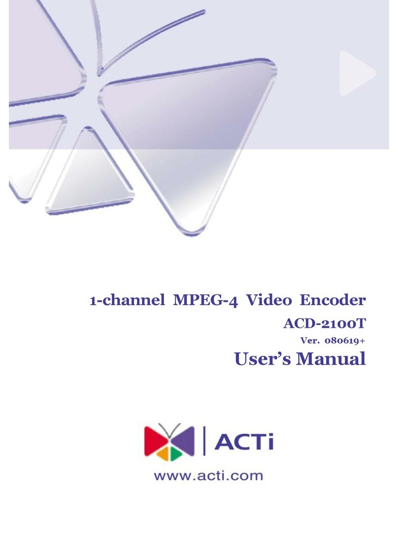 ACTi ACD-2100T user manual