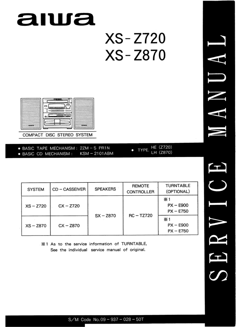 Aiwa XS-Z720 User manual