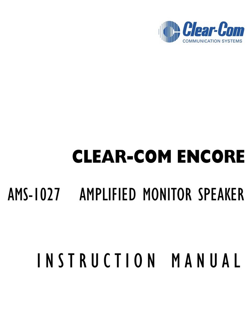 Clear-Com ENCORE AMS-1027 User manual