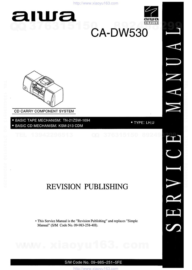 Aiwa CA-DW530 Service manual