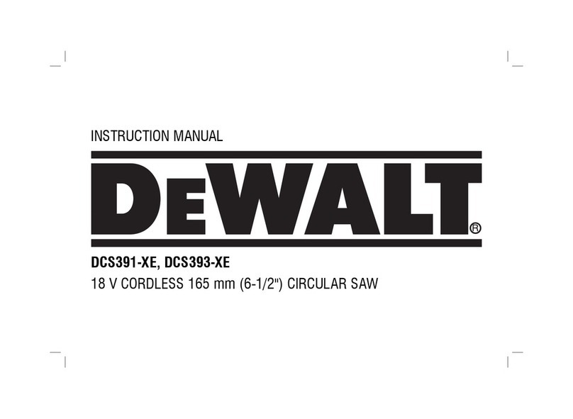 DeWalt DCS391-XE User manual