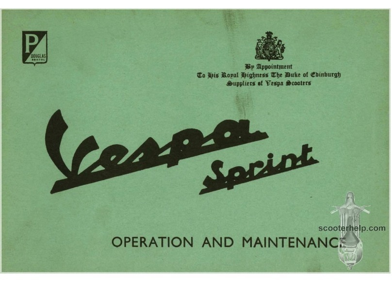 Douglas Vespa Sprint Operation and maintenance