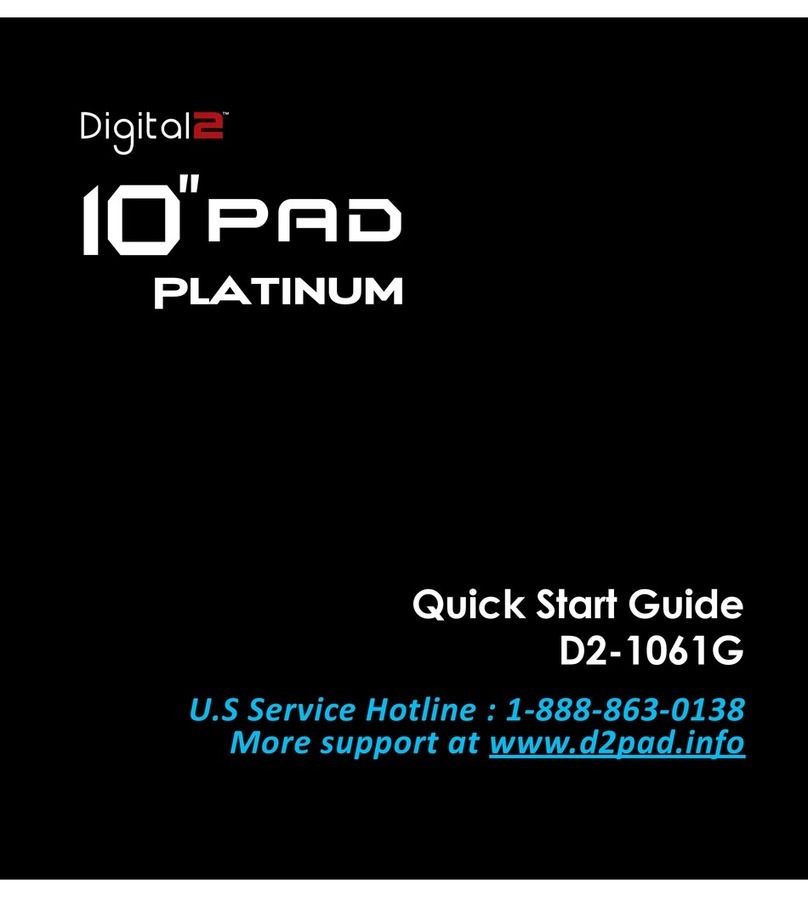 Digital2 Platinum D2-1061G quick start guide