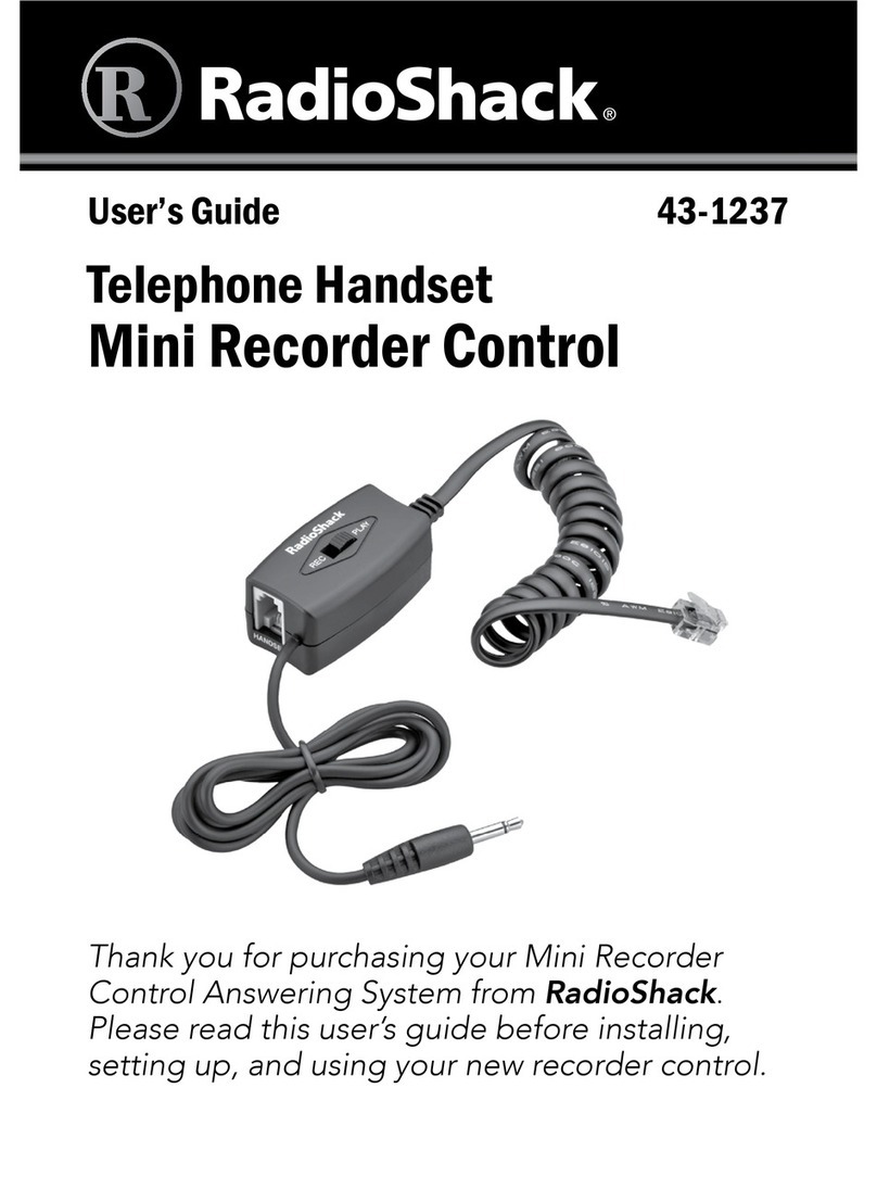 Radio Shack 43-1237 User manual