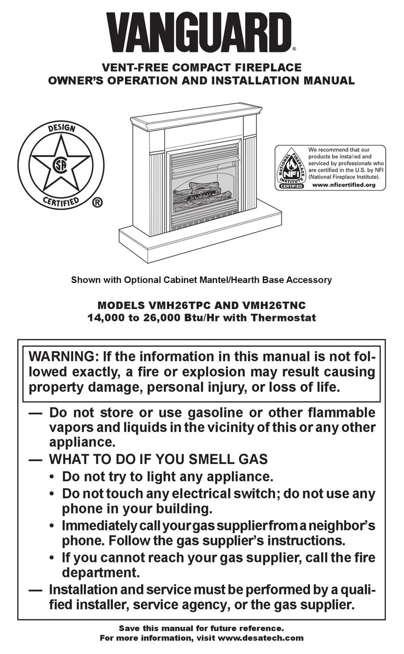 Desa Vanguard VMH26TPC Quick start guide