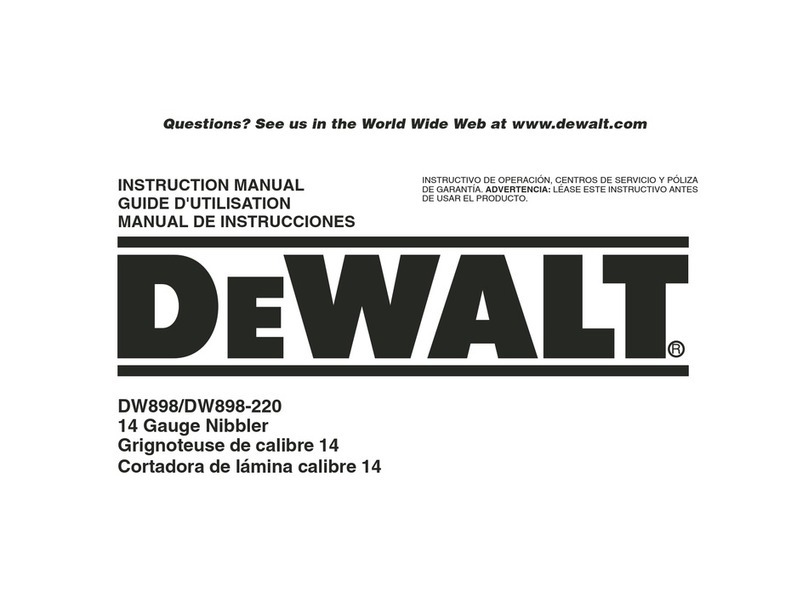 DeWalt DW898 instruction manual