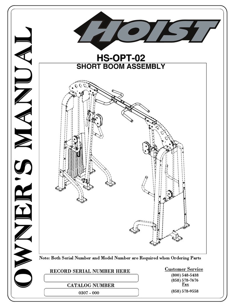 Hoist Fitness HS-OPT-02 owner's manual Hoist Fitness HS-OPT-02 owner's manual