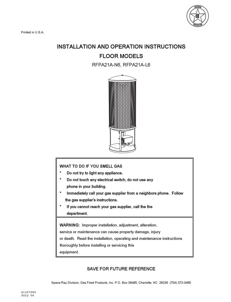 Space-Ray RFPA21A-N6 User manual