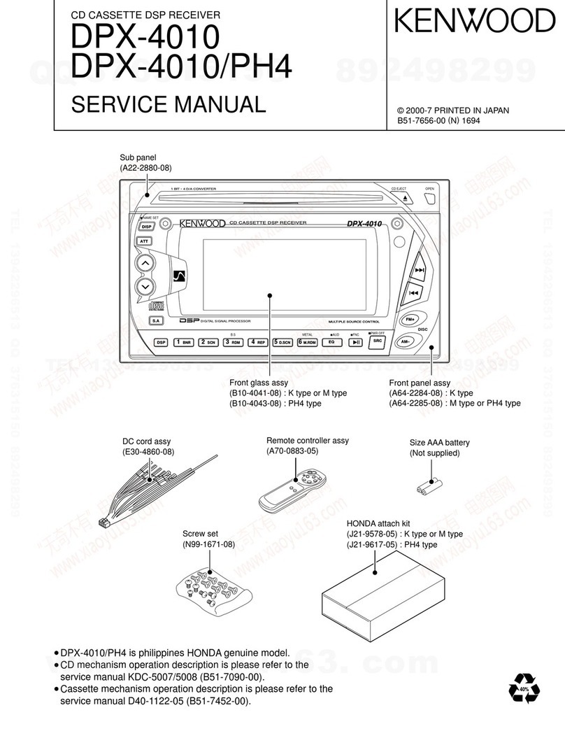 Kenwood DPX-4010/PH4 Service manual