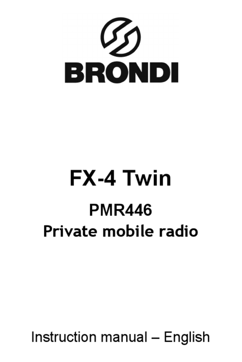 BRONDI FX-4 Twin instruction manual