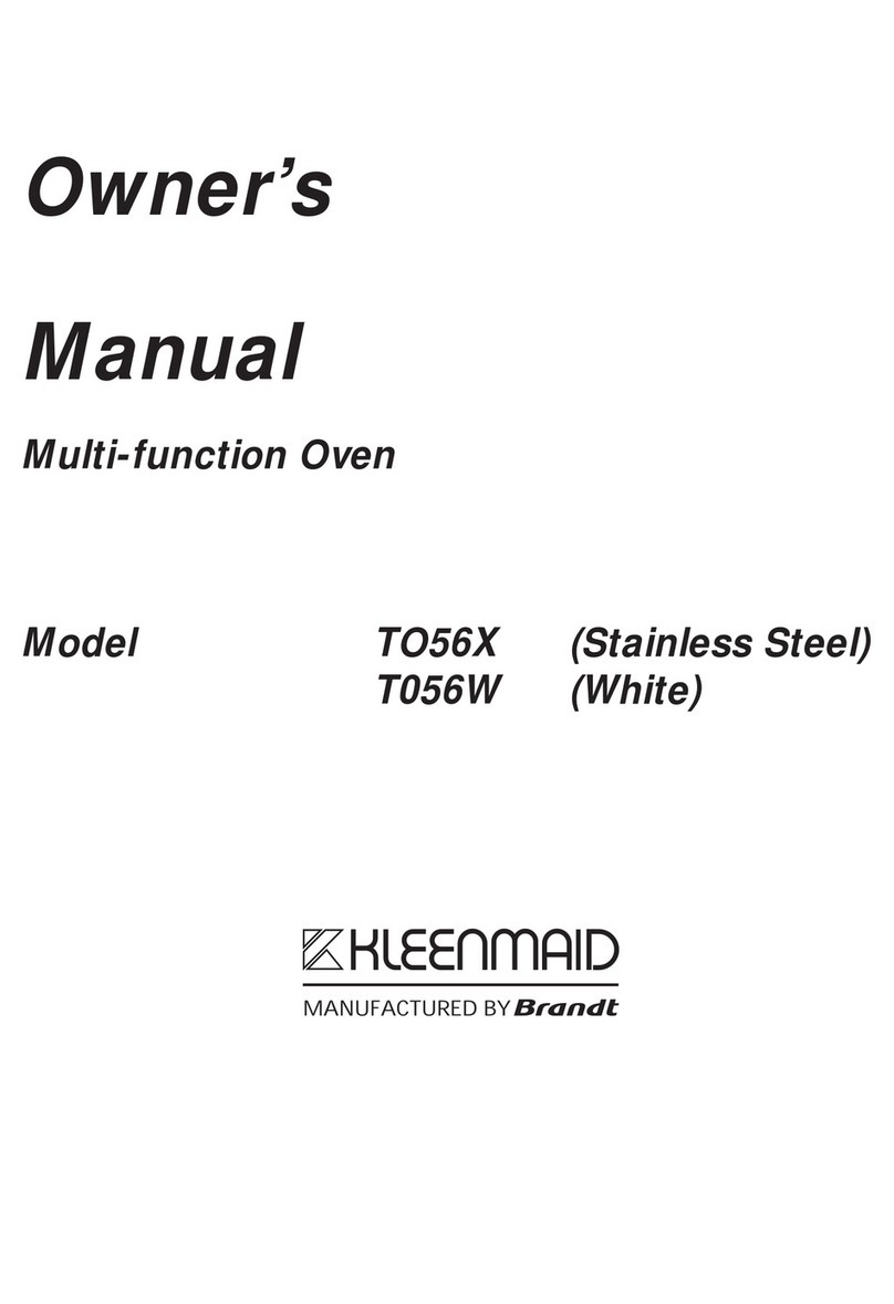 Kleenmaid TO56X User manual