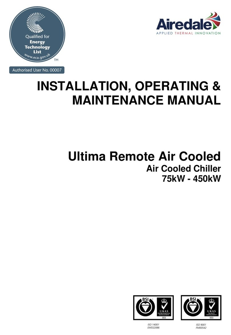 AIREDALE Ultima Remote Air Cooled Installation, operating and maintenance manual