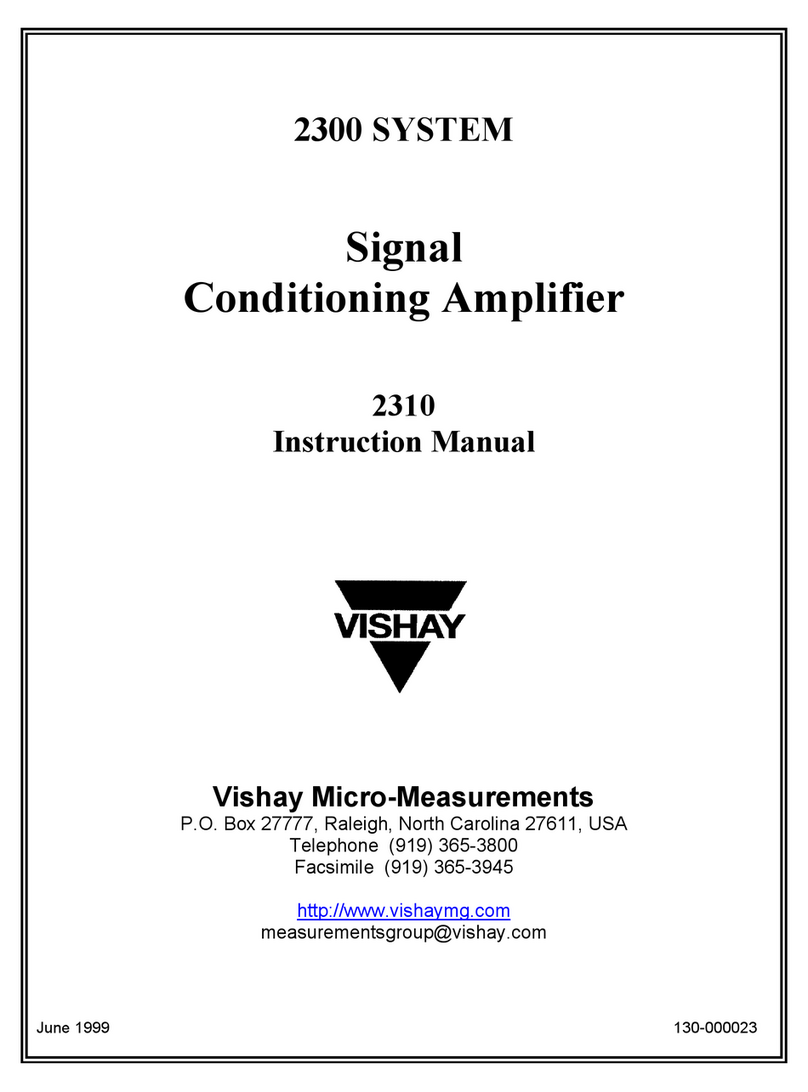 Vishay 2310 instruction manual