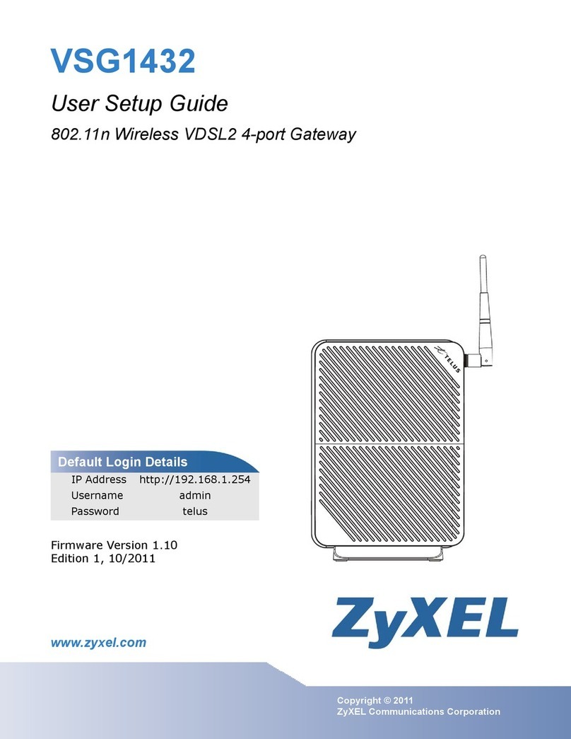 ZyXEL Communications VSG1432 User manual ZyXEL Communications VSG1432 User manual