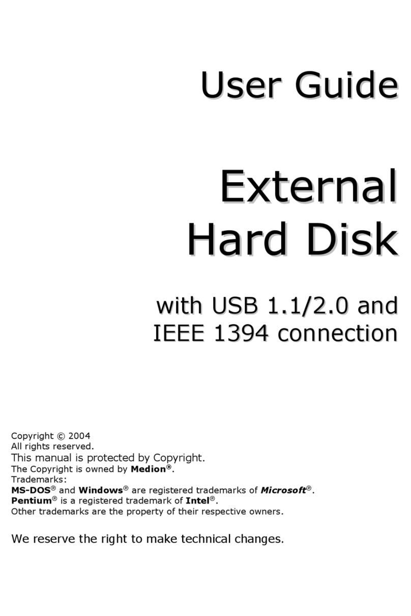 Medion External hard disk User manual