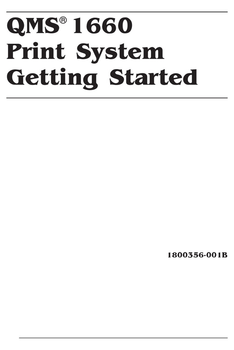 QMS 1660 User manual