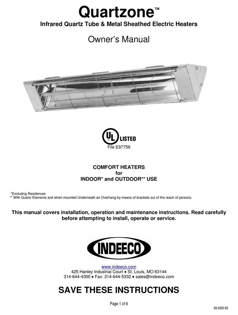 Indeeco Quartzone owner's manual