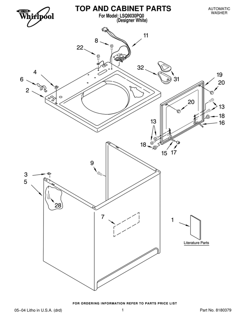Whirlpool LSQ9030PQ0 parts list