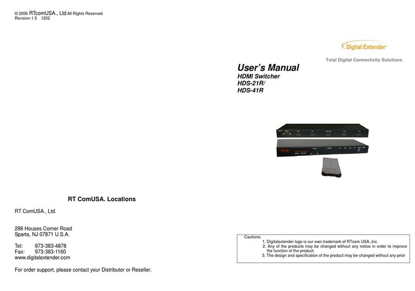 Digital Extender HDS-21R user manual
