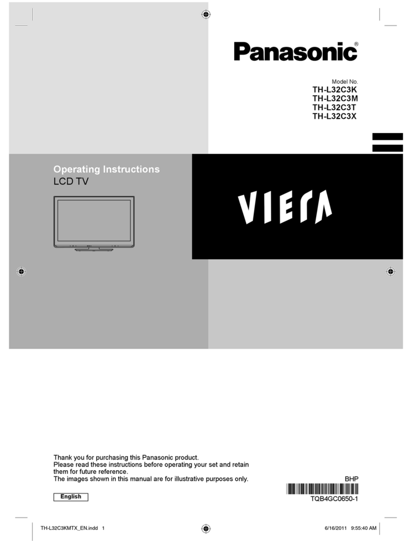Panasonic Viera TH-L32C3K operating instructions