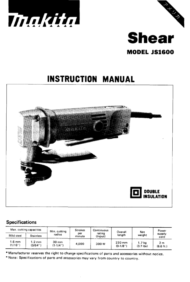 Makita JS1600 User manual Makita JS1600 User manual
