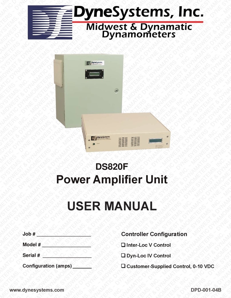 DyneSystems DS820F user manual