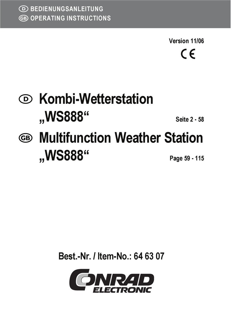 Conrad WS888 operating instructions
