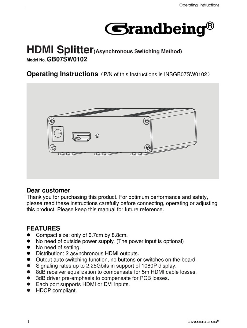 Grandbeing GB07SW0102 operating instructions