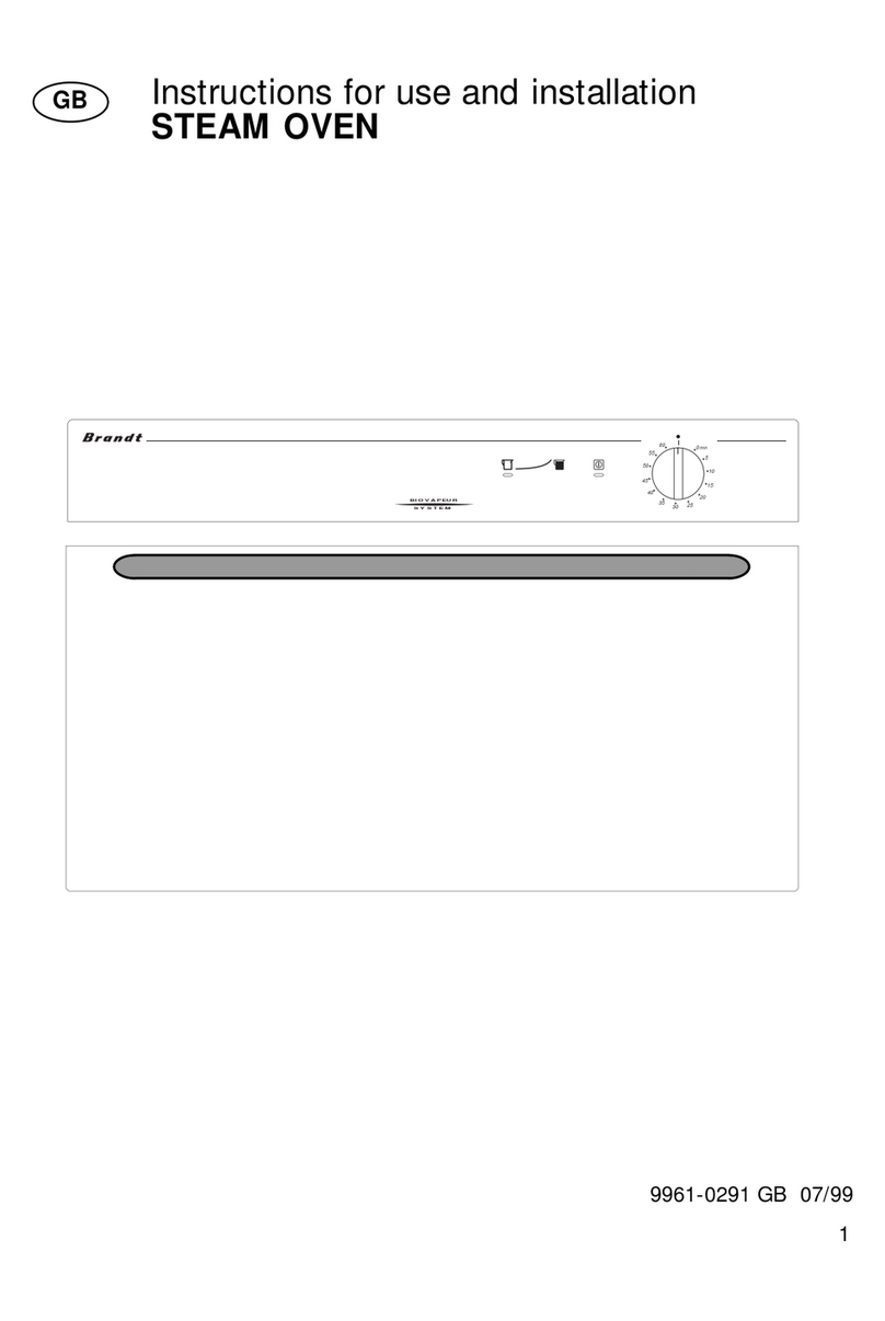 Brandt Biovapeur Instructions for use