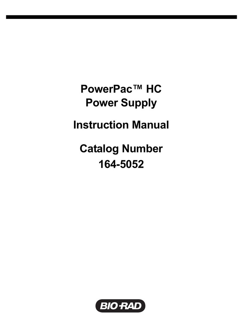 BIO RAD PowerPac instruction manual
