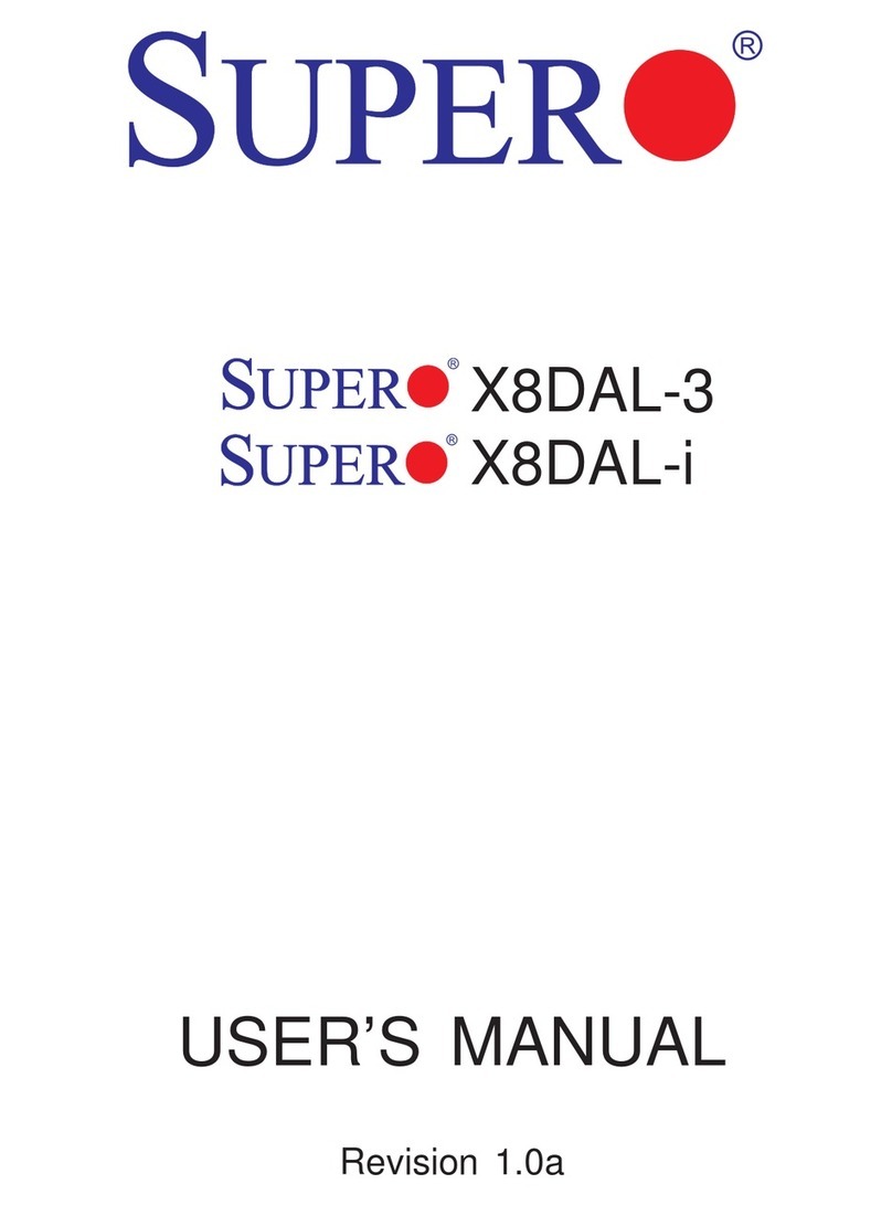 Supero Supero X8DAL-3 User manual