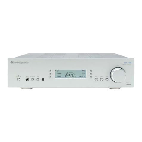 Cambridge Audio Integrated Amplifier Azur 740A user manual