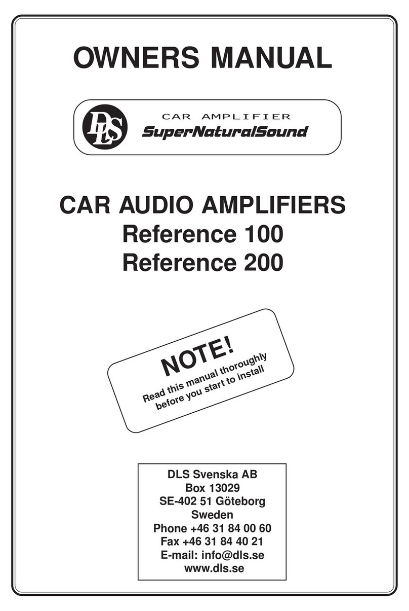 DLS SuperNaturalSound Reference 100 User manual DLS SuperNaturalSound Reference 100 User manual