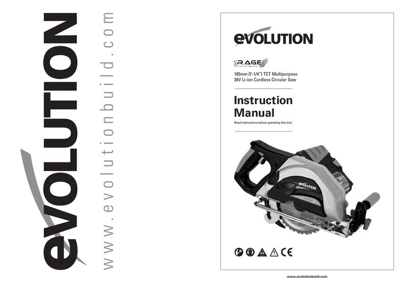 Evolution Cordless Circular Saw instruction manual