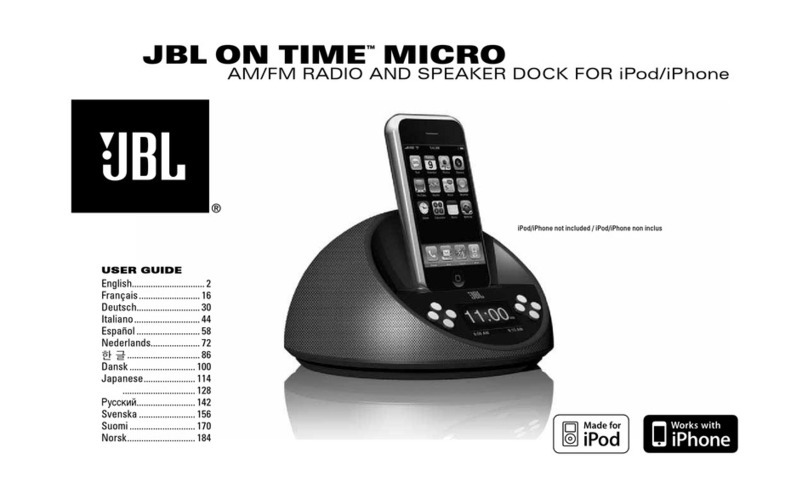 JBL ON TIME MICRO User manual