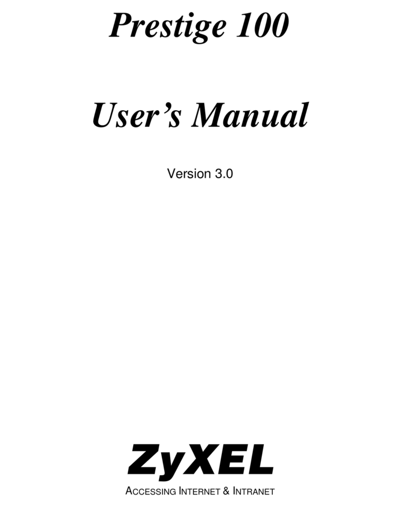 ZyXEL Communications Prestige 100 user manual