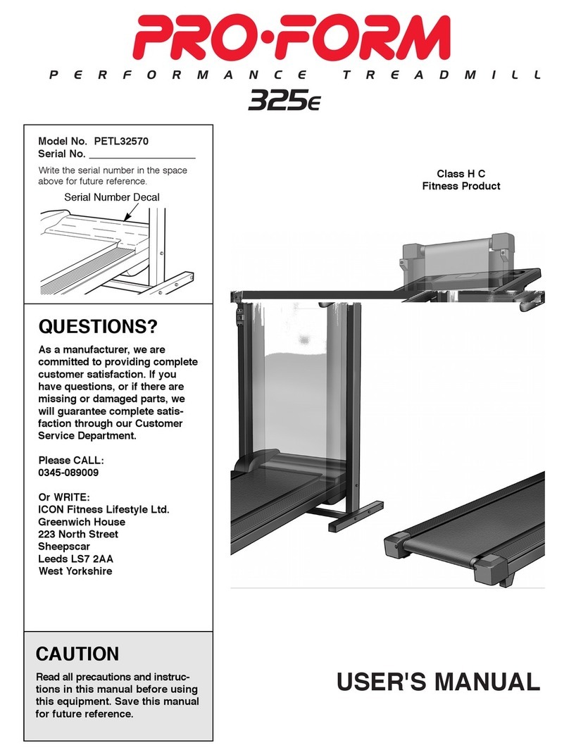 Pro-Form PETL32570 user manual