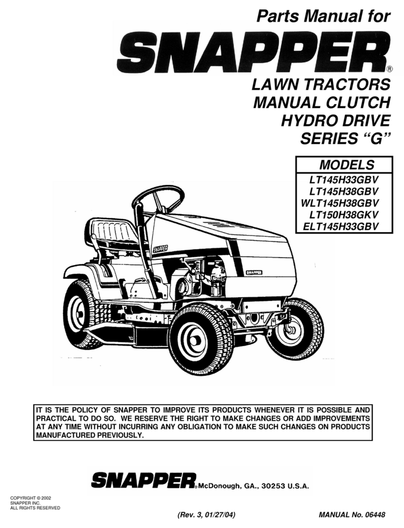Snapper LT145H33GBV User manual Snapper LT145H33GBV User manual