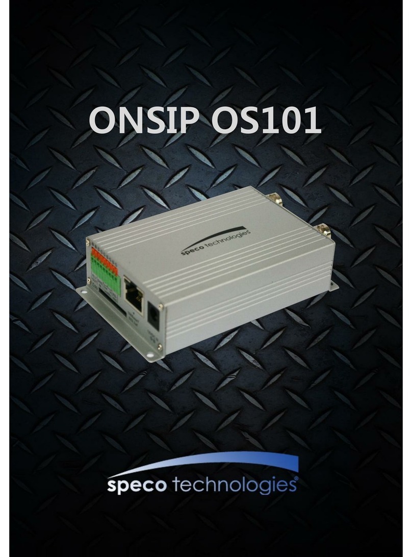 Speco ONSIP OS101 user guide