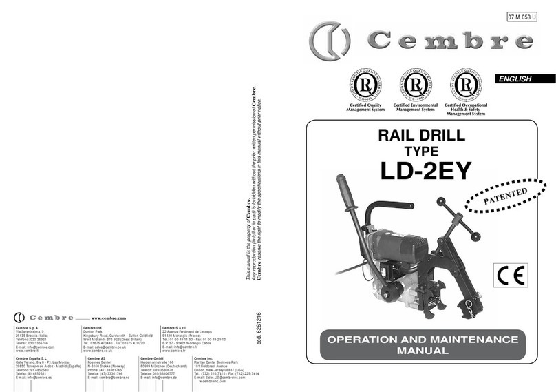 Cembre LD-2EY Operation and maintenance manual