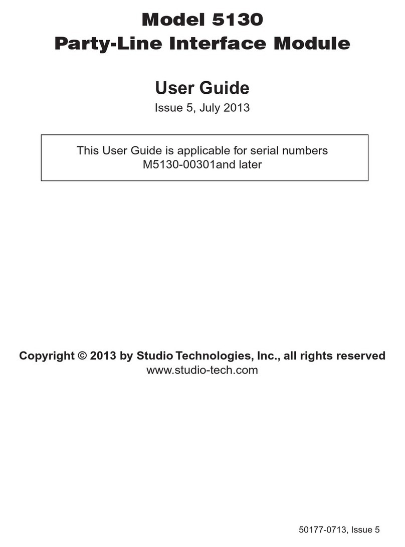 Studio Technologies 5130 user guide