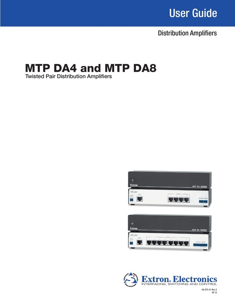 Extron electronics VersaTools MTP DA4 User manual