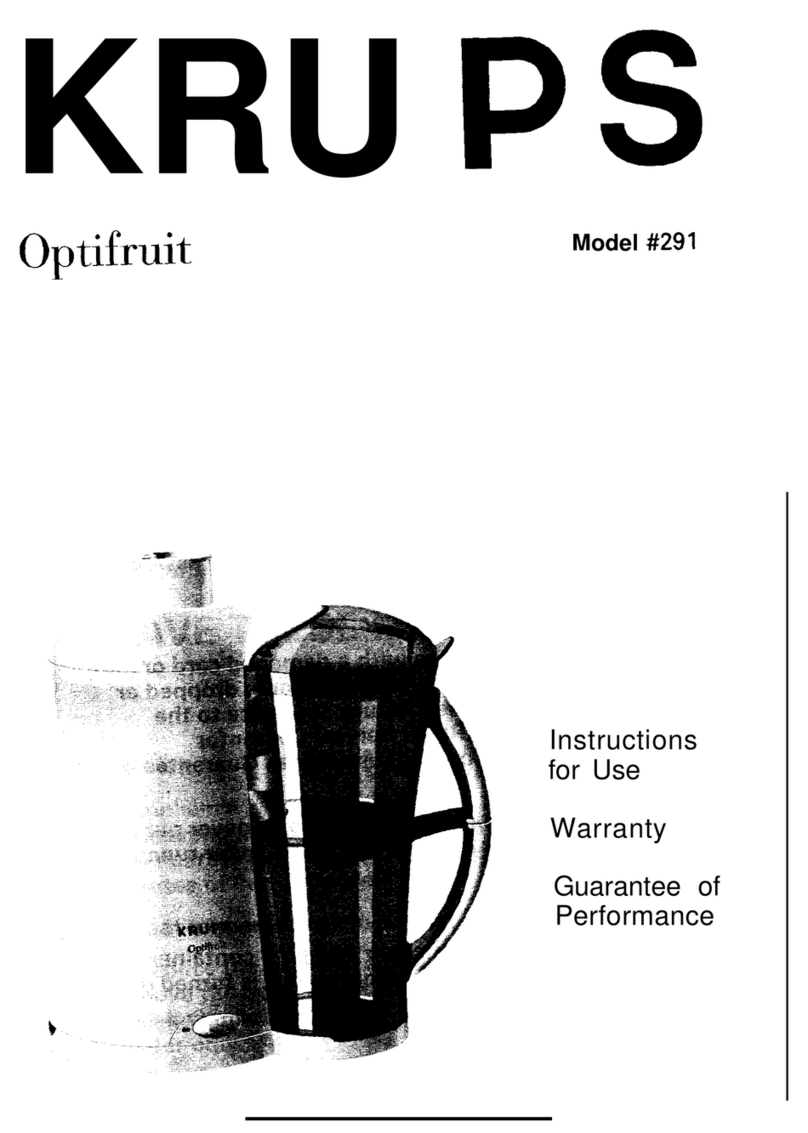 Krups Optifruit 291 Instructions for use