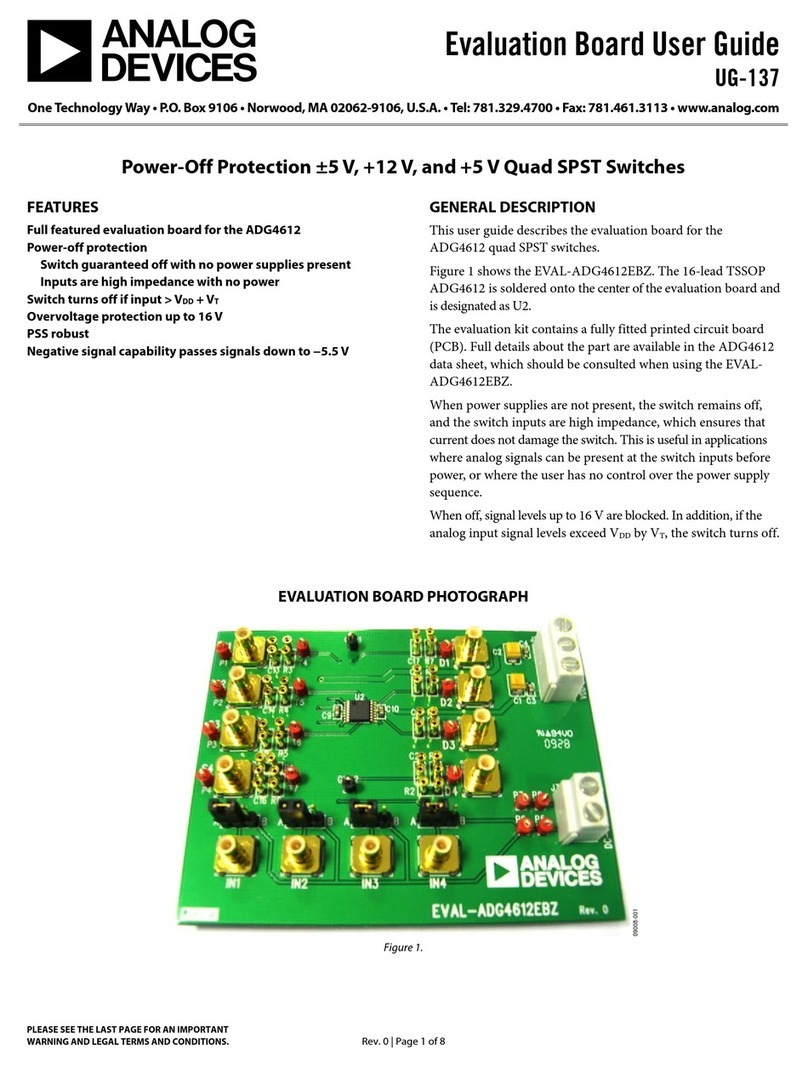 Analog Devices EVAL-ADG4612EBZ User manual Analog Devices EVAL-ADG4612EBZ User manual