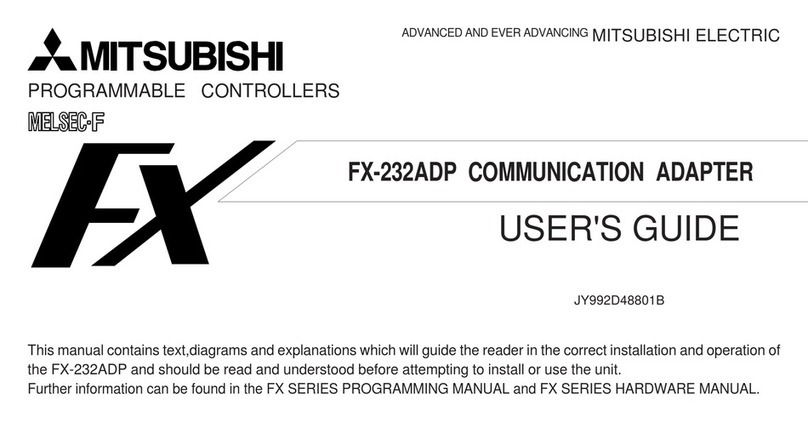 Mitsubishi Programmable Controllers FX-232ADP user guide Mitsubishi Programmable Controllers FX-232ADP user guide
