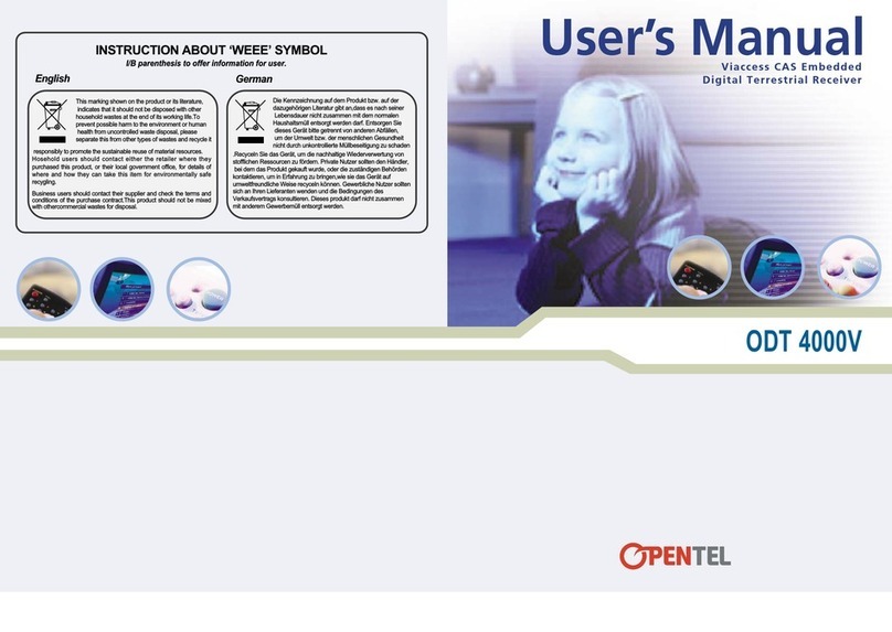 OPENTEL ODT 4000V user manual